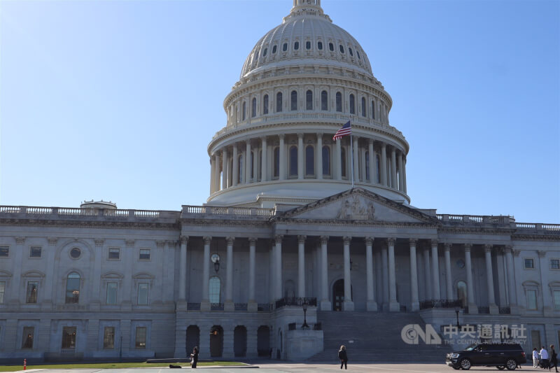 圖為美國國會山莊。（中央社檔案照片）