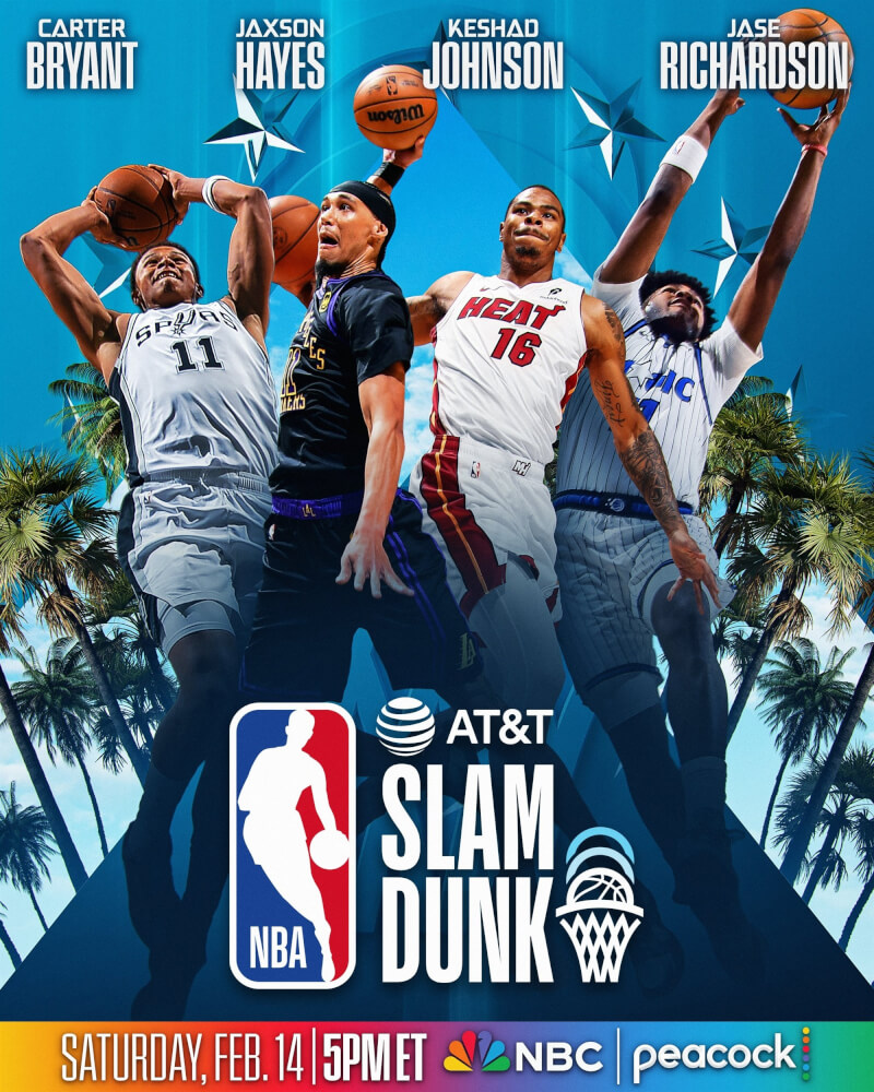 NBA明星賽系列活動即將登場，今年除了有灌籃與三分球等經典戲碼，久違的投籃大賽也在2015年之後首次回歸。（圖取自x.com/NBA）