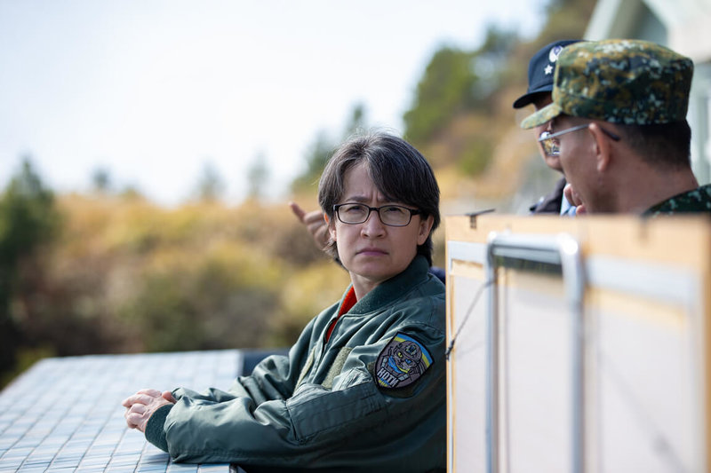 副總統蕭美琴9日前往新竹地區勗勉空軍部隊。（總統府提供）中央社記者葉素萍傳真　115年2月9日