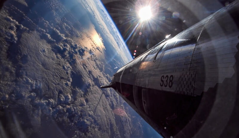 圖為SpaceX可重複使用「星艦」火箭。（圖取自x.com/SpaceX）