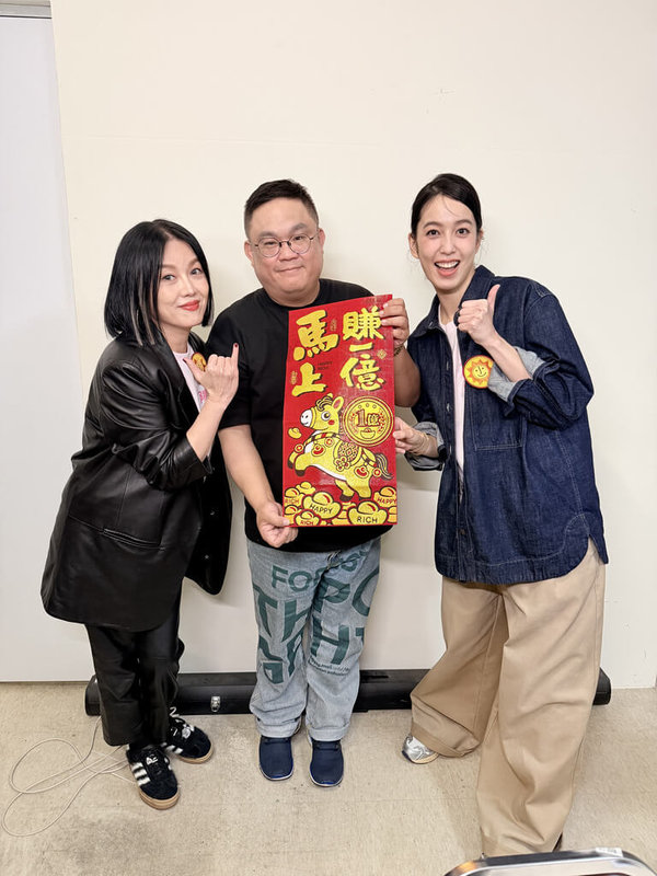 電影「陽光女子合唱團」連續4週站上全台票房冠軍，演員苗可麗（左起）、導演林孝謙、演員陳庭妮日前參與映後座談，也與觀眾分享演出心情。（壹壹喜喜提供）中央社記者王心妤傳真　115年2月9日