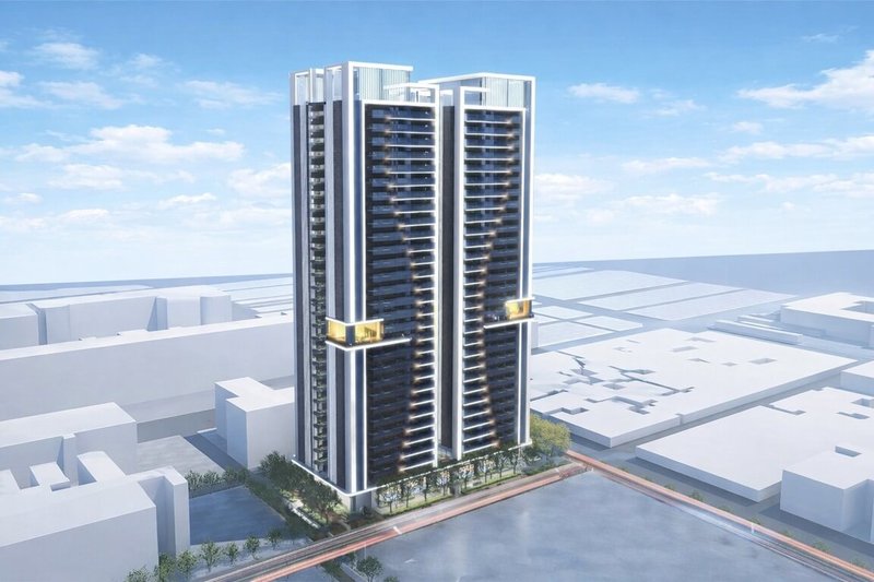 高雄市前金區後金段公辦都更案評選結果出爐，由春福建設獲選為最優申請人，預計投資新台幣50億元，打造「亞洲資產管理中心高雄專區」指標建物。（高雄市捷運局提供）中央社記者林巧璉傳真　115年2月10日