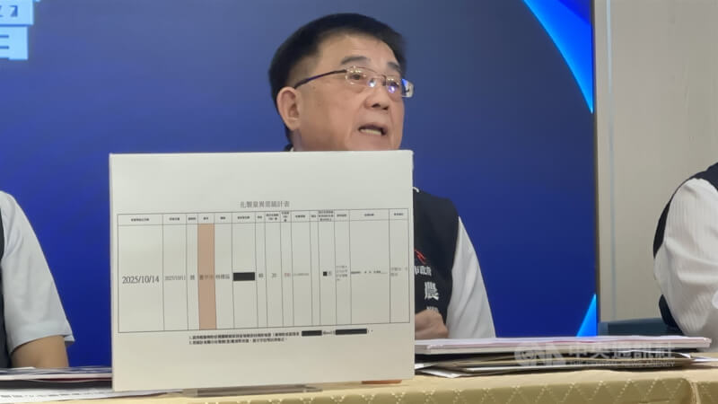 台中市農業局長張敬昌。（中央社檔案照片）