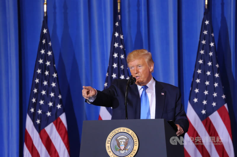 美國總統川普。（中央社檔案照片）