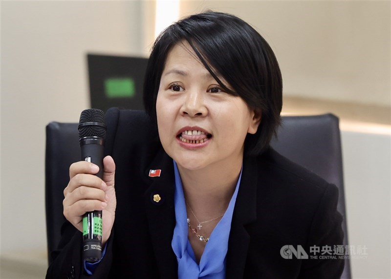 圖為民眾黨立委李貞秀。（中央社檔案照片）