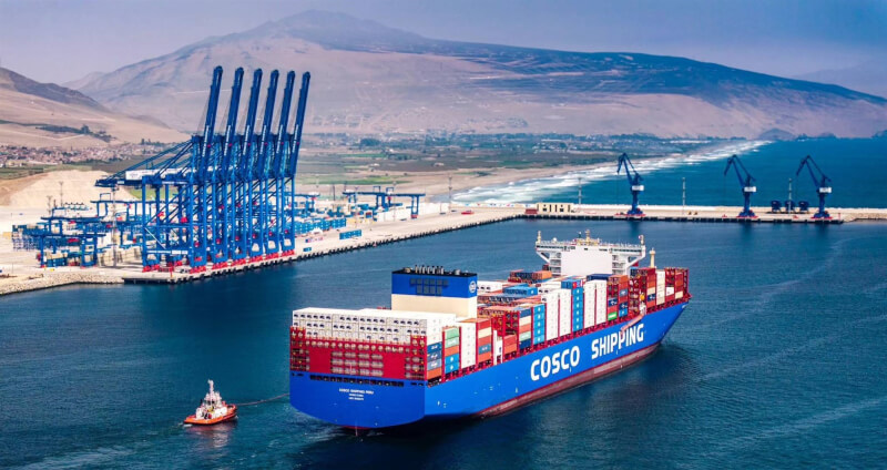 秘魯錢凱港是由北京「一帶一路」倡議的一部分。（圖取自中國海運港口祕魯錢凱公司網頁coscochancay.pe/）