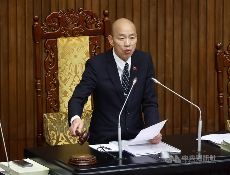 立法院長韓國瑜。（中央社檔案照片）