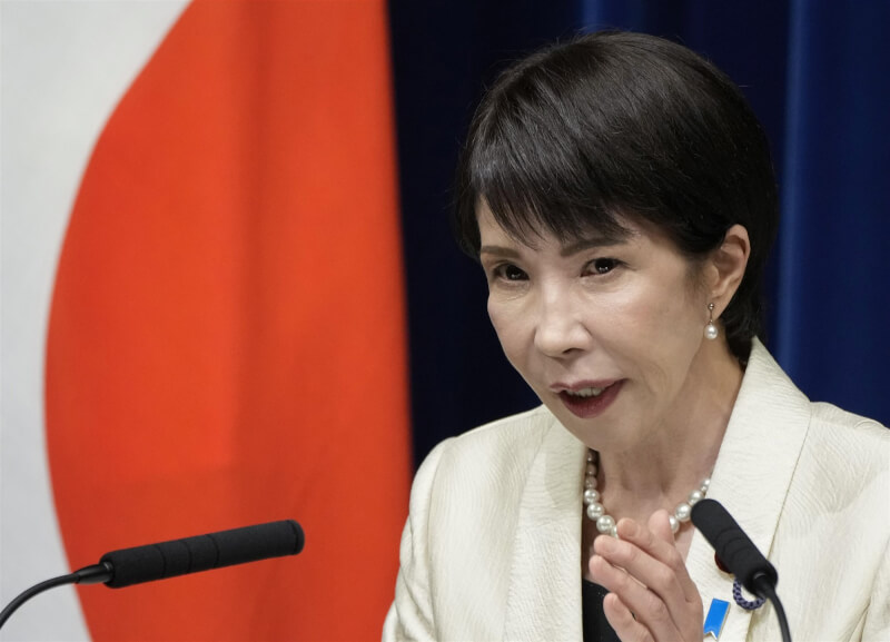 高市早苗18日晚間召開記者會，宣布高市內閣2.0正式啟動。（共同社）