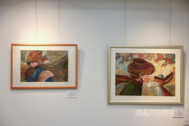 Steven Choi筆下的小王子永遠閉著眼睛，呼應「小王子」書中名言「重要的東西眼睛是看不見的」。中央社記者王騰毅攝　115年2月20日