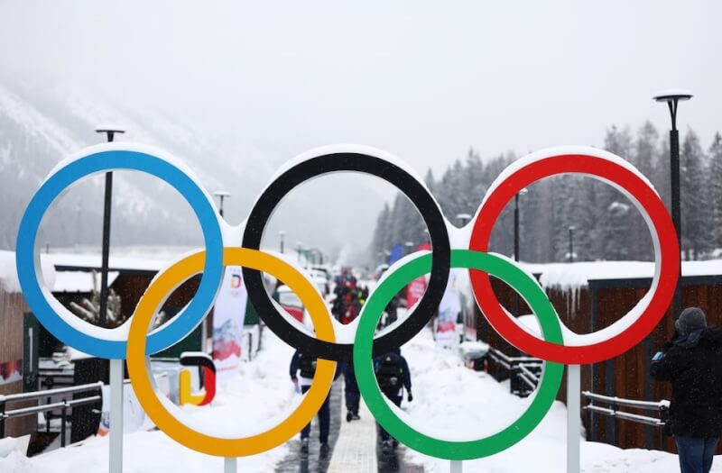 圖為米蘭-科爾蒂納冬奧選手村。（路透社）