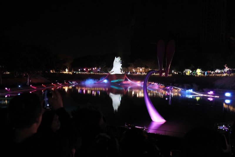 2026中台灣燈會由台中市政府總動員精心籌備半年以上，今年引進國際級IP「姆明一族（The Moomins）」，目前在中央公園開展，吸引民眾前往賞燈。（市府提供）中央社記者趙麗妍傳真　115年2月23日