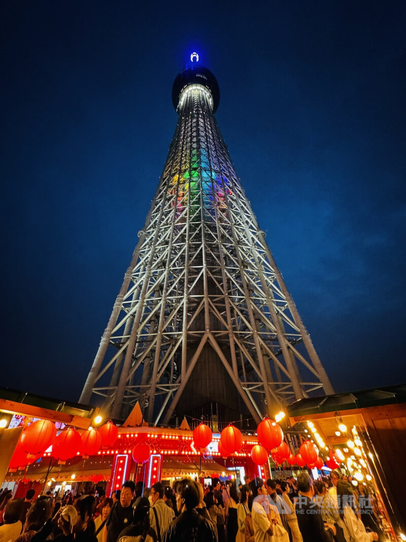 東京晴空塔。（中央社檔案照片）