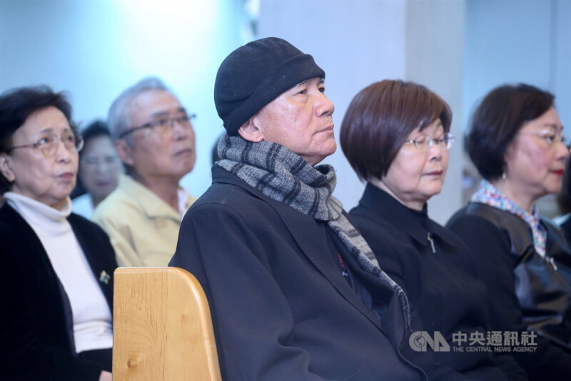 圖為2018年二二八事件71週年，林宅血案發生38年，林義雄（前中）出席義光教會追思禮拜。（中央社檔案照片)
