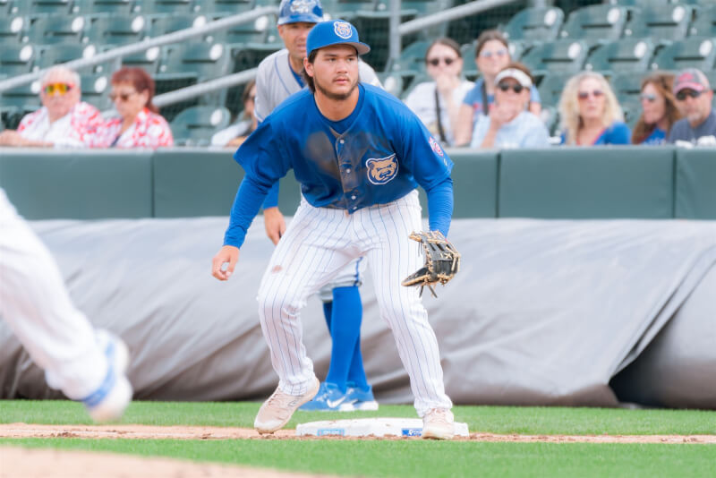 美國職棒芝加哥小熊隊台美混血好手龍。（圖取自x.com/IowaCubs）