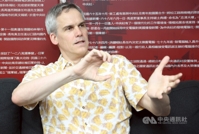 旅居台灣的德國作家施益堅。（中央社檔案照片）