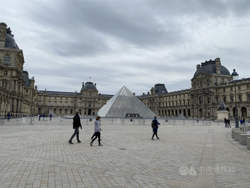 巴黎羅浮宮博物館。（中央社檔案照片）