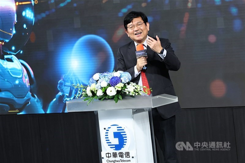 圖為中華電信總經理林榮賜。（中央社檔案照片）