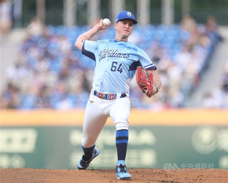 中華職棒富邦悍將隊洋投布坎南（David BUCHANAN）（圖）新賽季轉戰台鋼雄鷹隊。（中央社檔案照片）