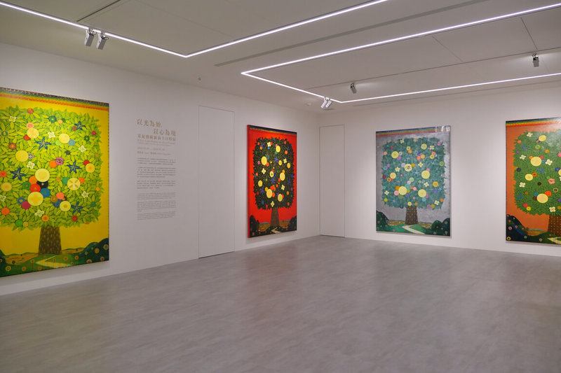 采泥藝術「以光為始，以心為境 」特展1日開幕，以中國藝術家陳承衛作品「七寶圖」為核心。（采泥藝術提供）中央社記者王寶兒傳真　115年3月1日