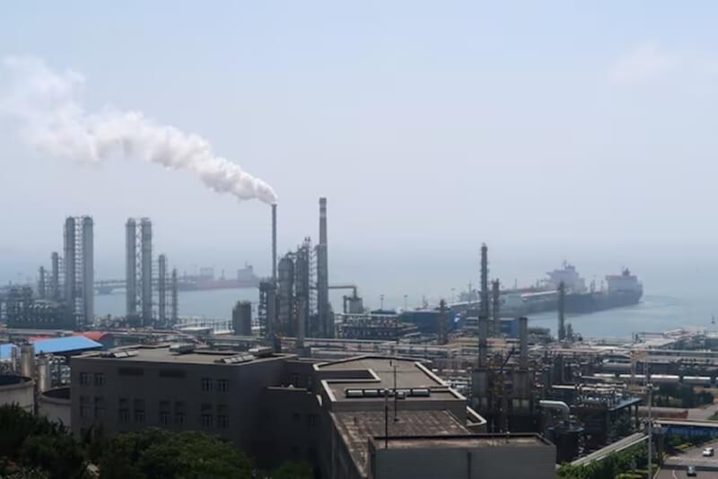 中國石油天然氣集團旗下的大連石油化工有限公司。 （路透社）