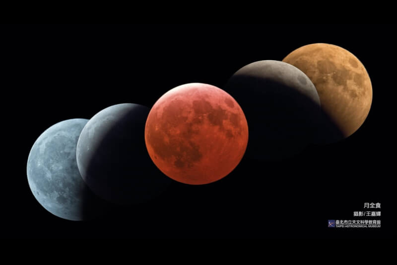 3日元宵節晚間將出現難得的月全食景象。（圖取自台北市立天文館網頁tam.gov.taipei）