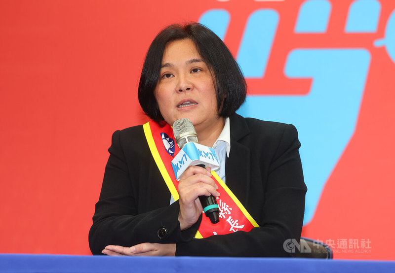 備戰2026地方選舉,國民黨4日下午中常會確認徵召立委陳玉珍(圖)參選金門縣長,陳玉珍會後在記者會上說明參選理念和願景。中央社記者謝佳璋攝 115年3月4日