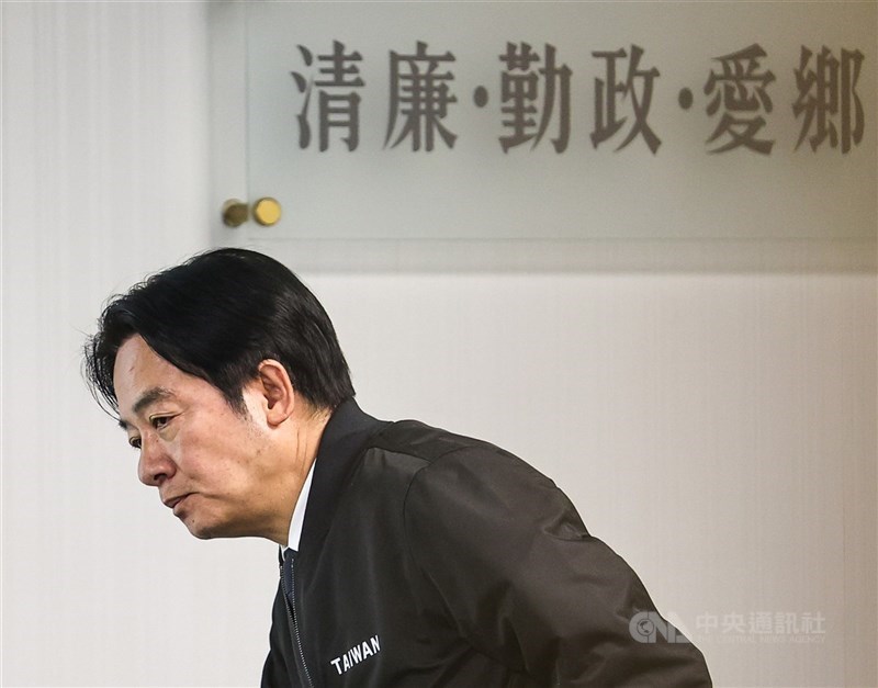 圖為兼任民進黨主席的總統賴清德。（中央社檔案照片）