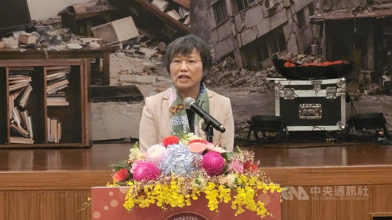 內政部長劉世芳參加新北市防災士開訓典禮表示,希望今年全台防災士培訓能達10萬人目標,使防災士總數能達到20萬人。中央社記者王鴻國攝 115年3月4日