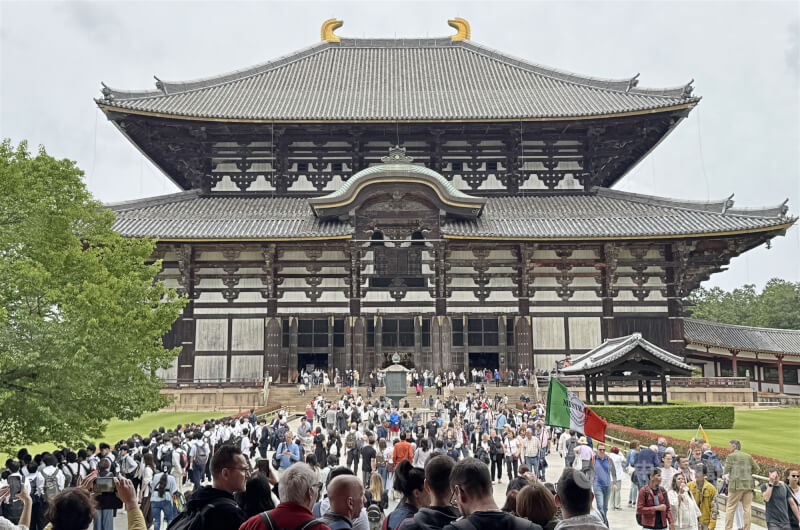 圖為奈良東大寺。（中央社檔案照片）