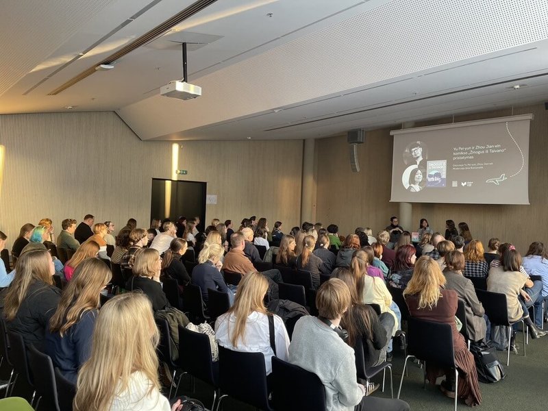 立陶宛維爾紐斯書展是波羅的海地區最大的年度書展，2月28日舉行的「來自清水的孩子」作者座談會上座無虛席。（駐立陶宛代表處提供）中央社記者游堯茹維爾紐斯傳真 115年3月5日