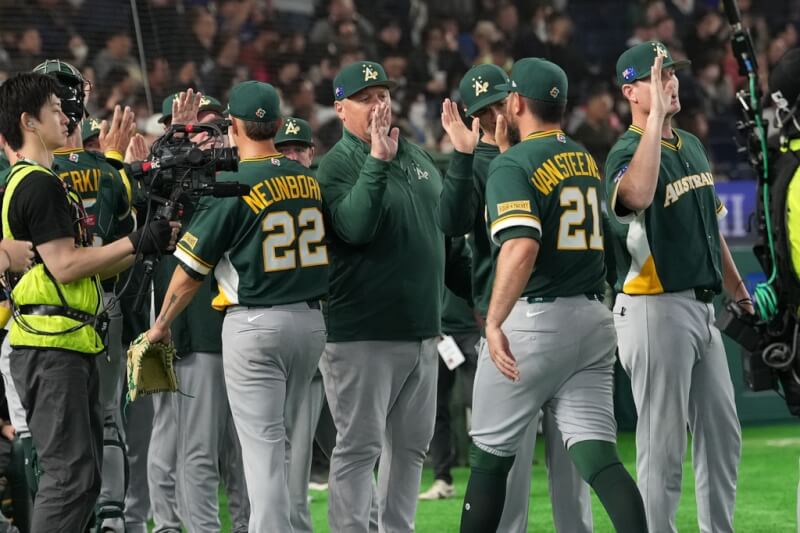 世界棒球經典賽（WBC）澳洲隊6日以5比1擊敗捷克隊，成為預賽C組首支2勝隊伍。（美聯社）