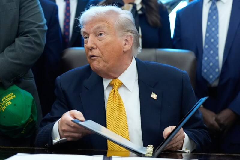 美國總統川普。（美聯社）