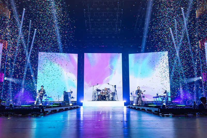韓國樂團CNBLUE從6日起連續2天，在台北流行音樂中心舉辦演唱會，共有9000名粉絲參與，現場氣氛熱絡。（和協整合行銷提供）中央社記者王心妤傳真 115年3月7日