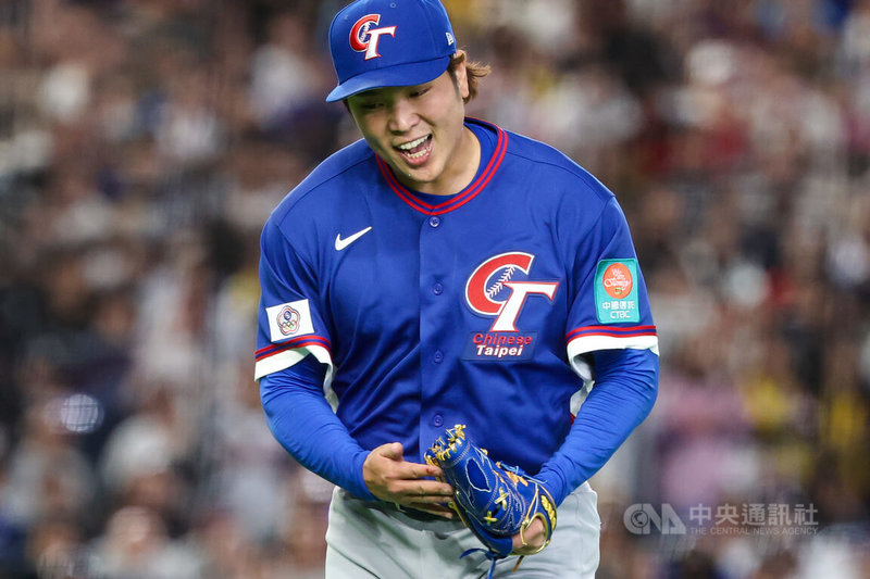 世界棒球經典賽（WBC）台灣隊古林睿煬（圖）8日對韓國隊4局先發好投，關於在比賽中投到手破皮流血，他說，手破皮沒太大影響，「是我有點氣力放盡了，我盡力了，就把任務交給其他人」。中央社記者王騰毅東京攝　115年3月8日