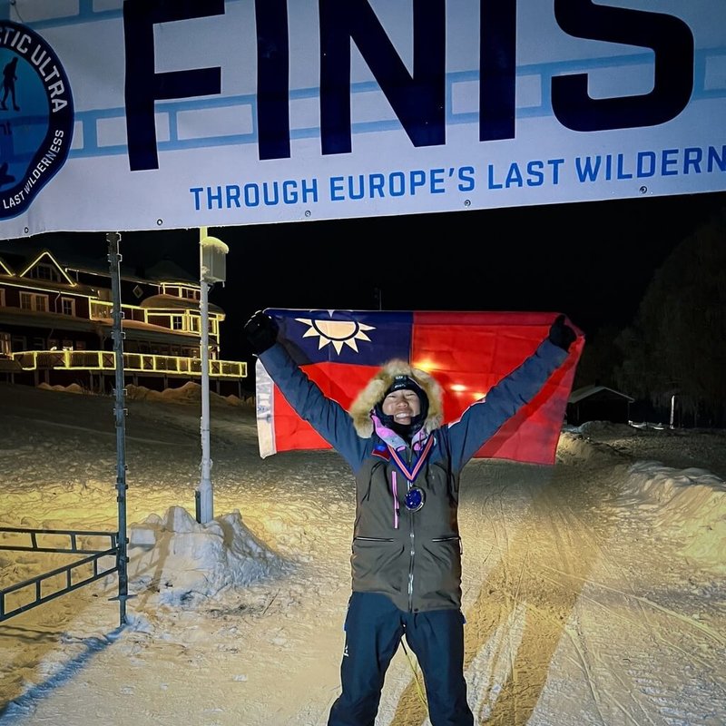 極地超馬運動員陳彥博挑戰「瑞典拉普蘭185公里不休息極地橫越賽」奪得亞軍，他期許未來繼續參賽訓練累積經驗，成為心目中想成為的冒險家。（主辦單位提供）中央社記者辜泳秝傳真　115年3月10日