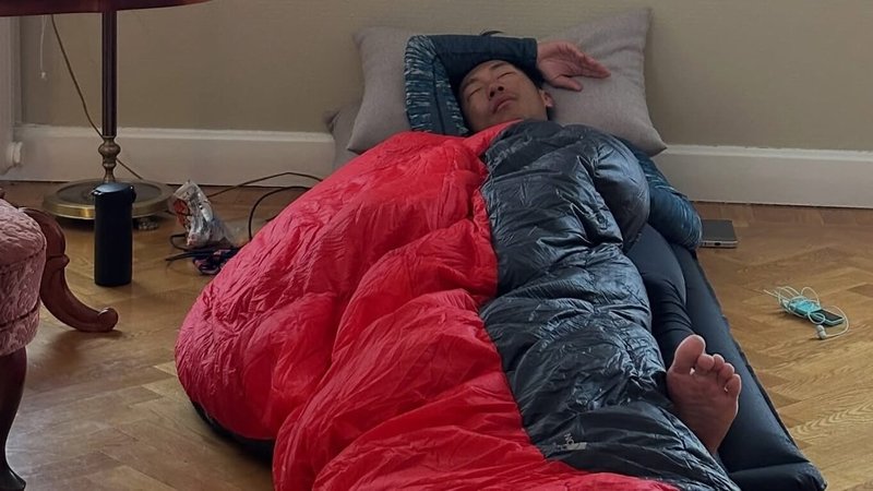 拉普蘭185公里不休息極地橫越賽強度極高，給身體很大負擔，陳彥博到達終點後先行休息，恢復數日後才接受中央社訪問。（陳彥博提供）中央社記者辜泳秝傳真　115年3月10日