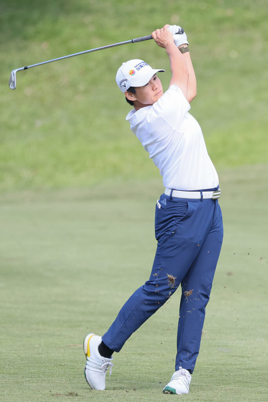 由台灣女子職業高爾夫協會（TLPGA），與日本女子職業高爾夫協會（JLPGA）共同認證的台灣鴻海女子高爾夫公開賽12日展開首輪賽程，「微笑球后」曾雅妮（圖）抓下2博蒂、3柏忌繳出73桿。（TLPGA提供）中央社記者黎建忠傳真　115年3月12日