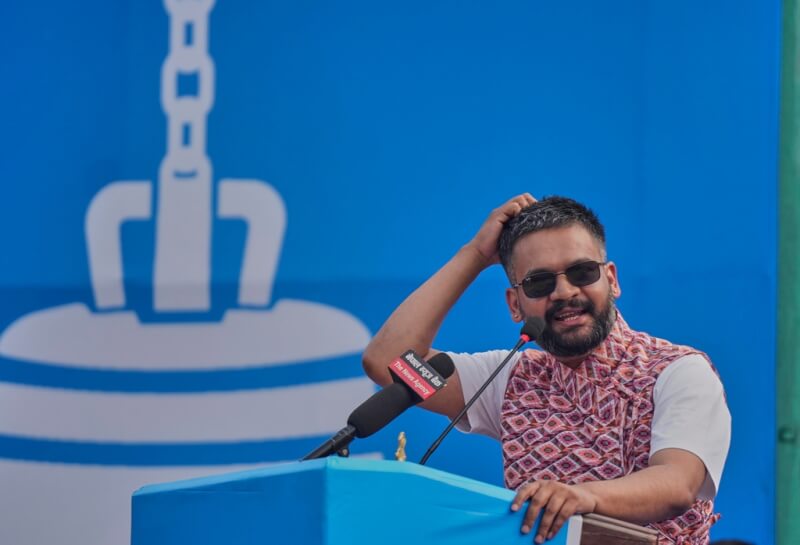 尼泊爾選舉當局表示，成立僅3年的全國獨立黨在這次大選中贏得壓倒性勝利。這項結果讓饒舌歌手出身的前加德滿都市長夏哈（圖）可望成為下屆總理。（美聯社）