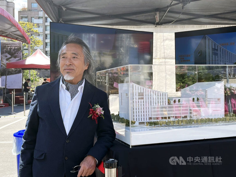 台北市立圖書館新總館與台北音樂廳新建工程開工動土典禮16日舉行，建築師姚仁喜（圖）說，整個台北的含水性高，地下室工程也要費盡腦筋來想，坦言挑戰很多。中央社記者楊淑閔攝　115年3月16日