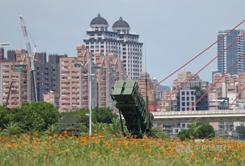 圖為愛國者三型飛彈在國軍漢光38號期間進駐大佳河濱公園。（中央社檔案照片）