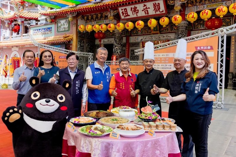 高雄市觀光局17日舉辦記者會，宣布「2026高雄內門宋江陣」將於3月21日至4月5日在內門紫竹寺登場。（高雄市觀光局提供）中央社記者蔡孟妤傳真 115年3月17日