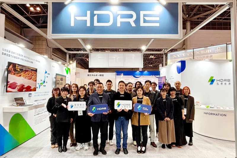 日本智慧能源週活動17日在東京登場，泓德能源宣布，現場展示儲能整合、電力交易與充電營運3大方案，以及在日本市場開發成果與最新布局。（泓德能源提供）中央社記者張建中傳真　115年3月17日