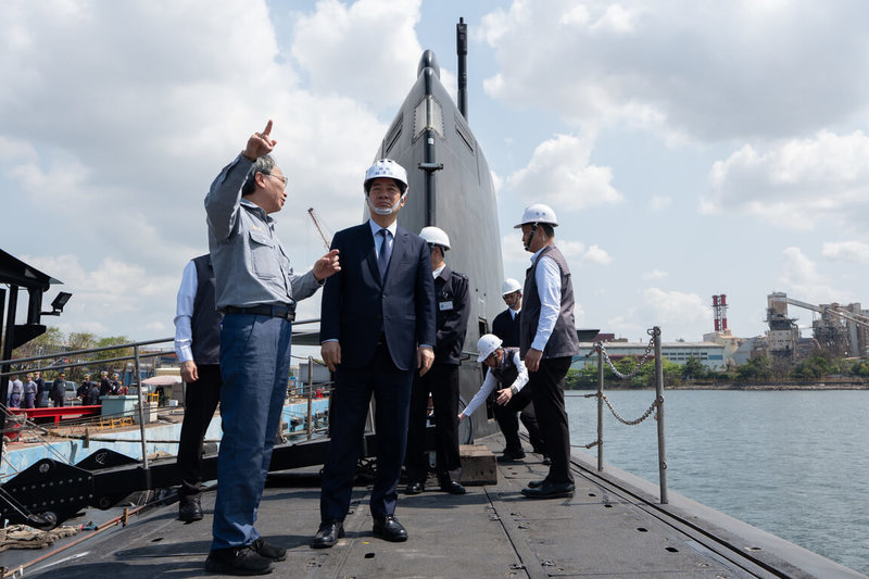總統賴清德19日登艦視導海鯤軍艦。（總統府提供）中央社記者葉素萍傳真 115年3月19日