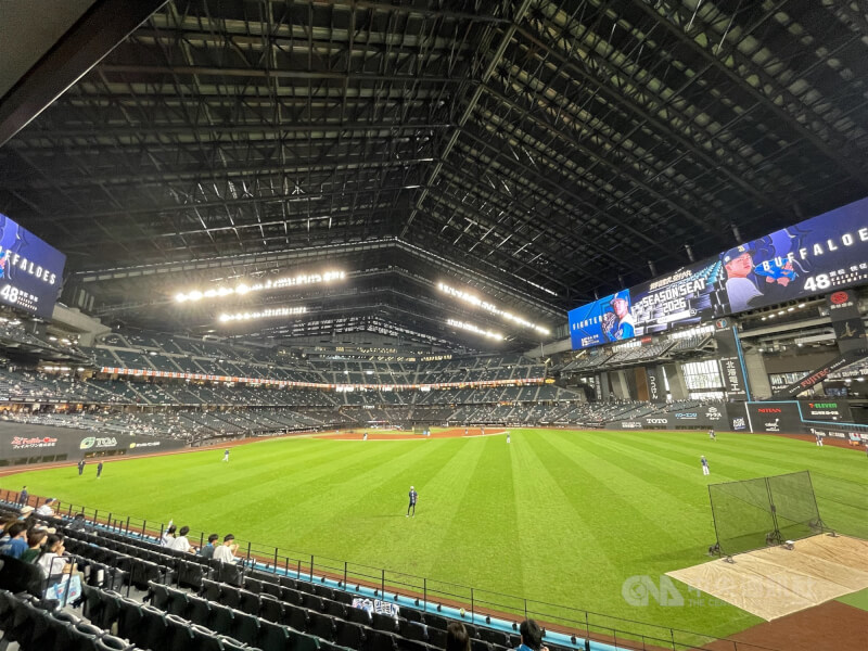 ES CON FIELD HOKKAIDO有3層觀眾席，約有3萬席座位。（中央社）