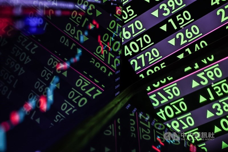 台股示意圖。（中央社檔案照片）