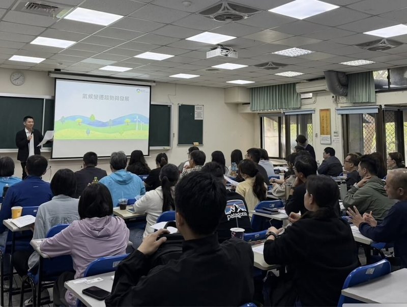 環境部國家環境研究院與勞動部勞動力發展署展開跨部會合作，攜手雲林科技大學開辦「淨零綠領人才培育課程」勞工專班，21日正式開班。（國家環境研究院提供）中央社記者吳欣紜傳真　115年3月21日
