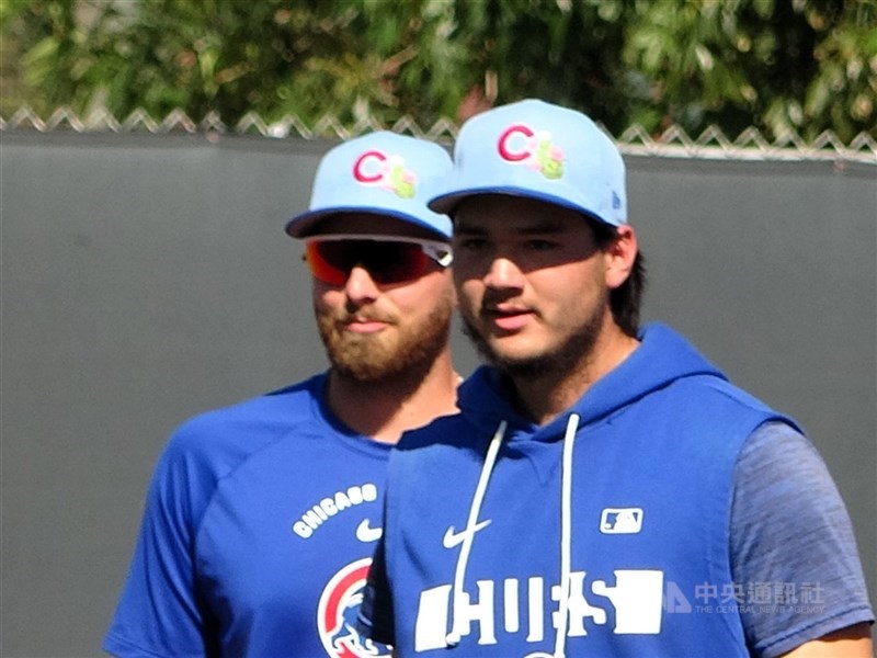 圖為美國職棒芝加哥小熊隊棒球好手「龍仔」強納森・龍。（中央社檔案照片）