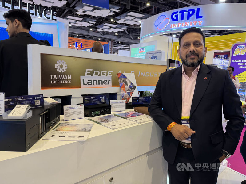 台灣企業立端科技與印度合作廠商PROSCEND攜手，在最近和其他公司合作，獲得一筆從印度軍方拿到的近250萬美元訂單。圖為PROSCEND總經理亞格拉沃（Sunil Agrawal）。中央社記者李晉緯新德里攝　115年3月23日