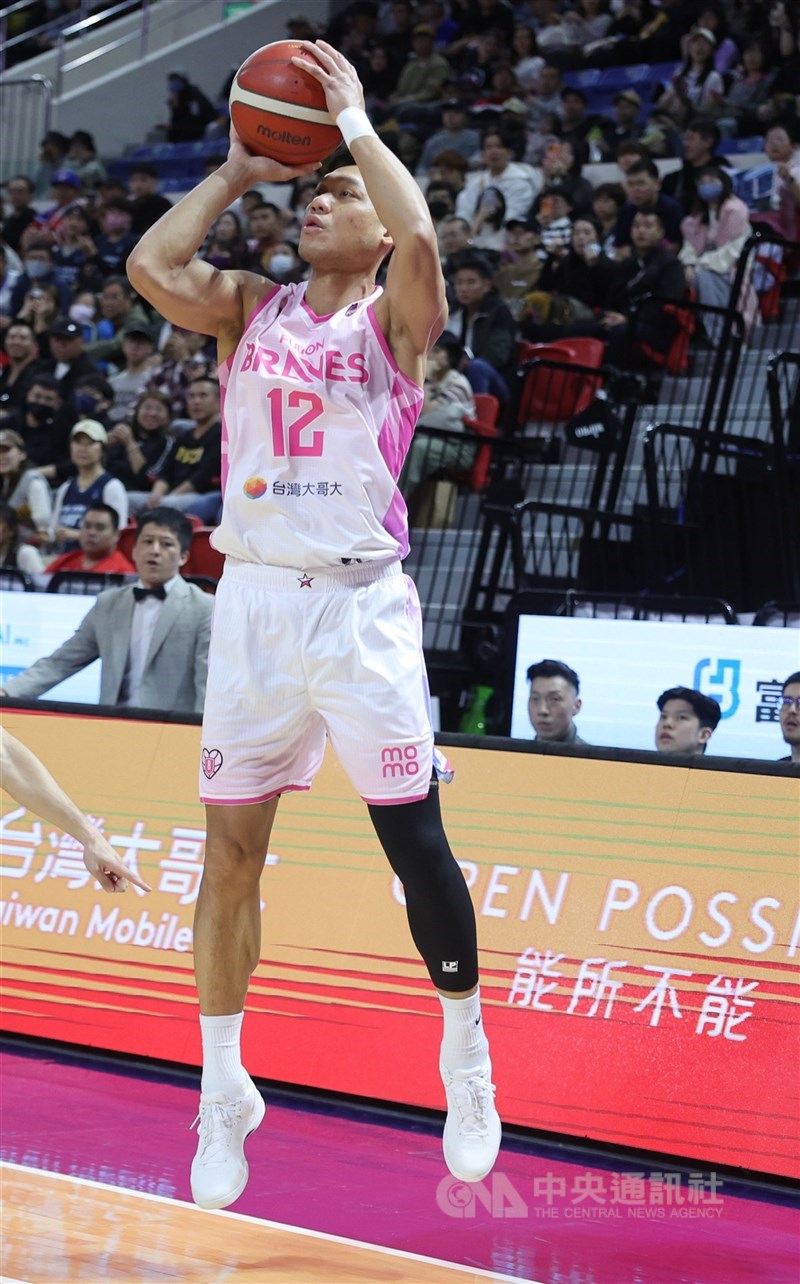 圖為台灣職業籃球聯盟P. LEAGUE+（PLG）台北富邦勇士隊球員林志傑。（中央社檔案照片）