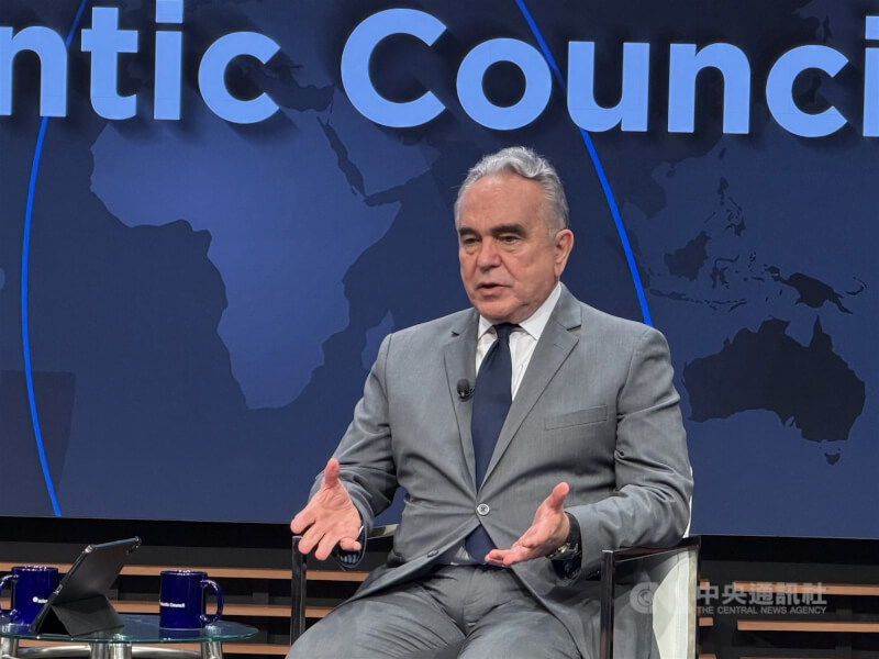 美國前副國務卿康貝爾23日出席華府智庫「大西洋理事會」座談，分析美國總統川普預計未來訪問北京一事。中央社記者侯姿瑩華盛頓攝 115年3月24日